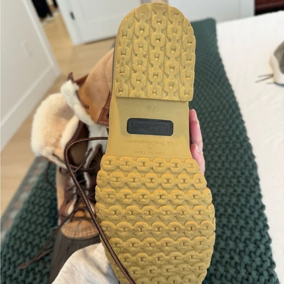 Fur Lined LLBean Bean Boots Size 9 - Picture 6 of 7